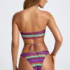 Azure By Oh Polly Costume de baie de bikini multifuncțional cu imprimeu multicolor Azure By Oh Polly Costume de baie de bikini multifuncțional cu imprimeu multicolor