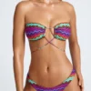 Azure By Oh Polly Costume de baie de bikini multifuncțional cu imprimeu multicolor Azure By Oh Polly Costume de baie de bikini multifuncțional cu imprimeu multicolor