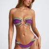 Azure By Oh Polly Costume de baie de bikini multifuncțional cu imprimeu multicolor Azure By Oh Polly Costume de baie de bikini multifuncțional cu imprimeu multicolor