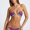 Azure By Oh Polly Costume de baie de bikini multifuncțional cu imprimeu multicolor Azure By Oh Polly Costume de baie de bikini multifuncțional cu imprimeu multicolor