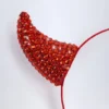 Bandă pentru cap Vixena Devil Horns în roșu aprins Bandă pentru cap Vixena Devil Horns în roșu aprins