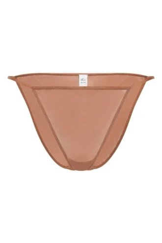 Bikini cu tanga din plasă moale Intimates, culoare miere