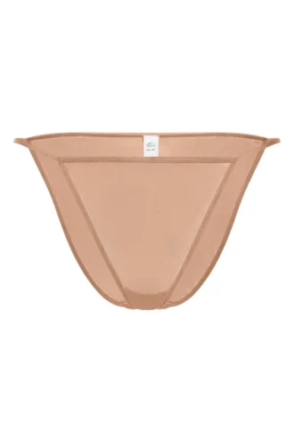 Bikini cu tanga din plasă moale Intimates, culoare piersică caldă