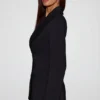 Blazer structurat cu două rânduri de nasturi Marika, negru Blazer structurat cu două rânduri de nasturi Marika, negru