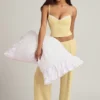 Bluză de pijama Isalie din modal, în galben pastel Bluză de pijama Isalie din modal, în galben pastel
