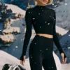 Bluză fără cusături Super Sculpt, negru Bluză fără cusături Super Sculpt, negru