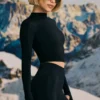 Bluză fără cusături Super Sculpt, negru Bluză fără cusături Super Sculpt, negru