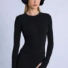 Bluză termică cu mâneci lungi, negru Bluză termică cu mâneci lungi, negru