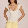 Body-ul Arlen din modal, culoare ivoriu Body-ul Arlen din modal, culoare ivoriu