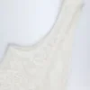 Body Zayla din dantelă transparentă cu decolteu adânc și margini festonate, în culoarea albă Body Zayla din dantelă transparentă cu decolteu adânc și margini festonate, în culoarea albă