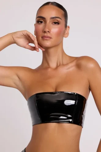 Braletă bandeau din vinil Jadis, negru