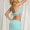 Braletă cu franjuri Aerin în albastru aqua Braletă cu franjuri Aerin în albastru aqua