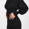 Cardigan cu mâneci lungi din tricot Anele, negru Cardigan cu mâneci lungi din tricot Anele, negru