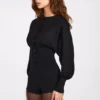 Cardigan cu mâneci lungi din tricot Anele, negru Cardigan cu mâneci lungi din tricot Anele, negru