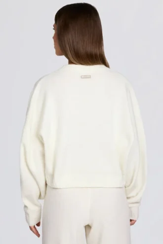 Cardigan scurt din tricot, de culoare ivoriu Cardigan scurt din tricot, de culoare ivoriu