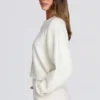 Cardigan scurt din tricot, de culoare ivoriu Cardigan scurt din tricot, de culoare ivoriu