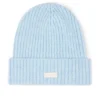 Căciulă din tricot cu nervuri, albastru pudră Căciulă din tricot cu nervuri, albastru pudră
