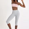 Colanți capri Soft Active în gri melanj Colanți capri Soft Active în gri melanj