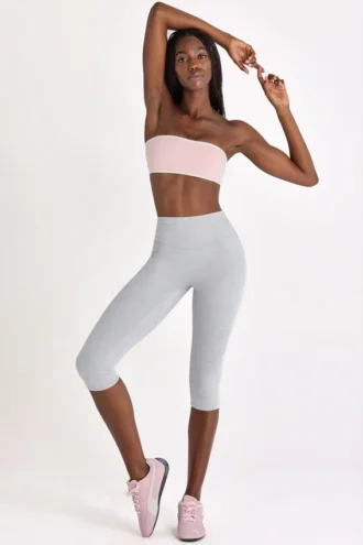 Colanți capri Soft Active în gri melanj