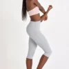 Colanți capri Soft Active în gri melanj Colanți capri Soft Active în gri melanj