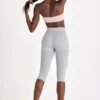 Colanți capri Soft Active în gri melanj Colanți capri Soft Active în gri melanj
