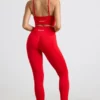 Colanți cu talie înaltă Define Luxe în roșu Colanți cu talie înaltă Define Luxe în roșu