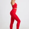 Colanți cu talie înaltă Define Luxe în roșu Colanți cu talie înaltă Define Luxe în roșu
