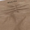 Colanți din jersey periat, cu talie medie și drapaj, în culoarea Mocha Marl Colanți din jersey periat, cu talie medie și drapaj, în culoarea Mocha Marl