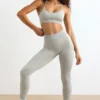 Colanți FlexiRib cu talie înaltă, de culoare gri Colanți FlexiRib cu talie înaltă, de culoare gri