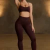 Colanți fără cusături Super Sculpt în culoarea ciocolată