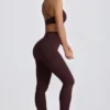 Colanți fără cusături Super Sculpt în culoarea ciocolată