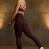 Colanți fără cusături Super Sculpt în culoarea ciocolată