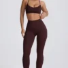 Colanți fără cusături Super Sculpt în culoarea ciocolată