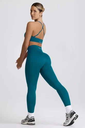 Colanți fără cusături Super Sculpt în culoarea Teal