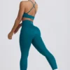 Colanți fără cusături Super Sculpt în culoarea Teal