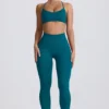 Colanți fără cusături Super Sculpt în culoarea Teal