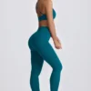 Colanți fără cusături Super Sculpt în culoarea Teal