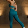 Colanți fără cusături Super Sculpt în culoarea Teal