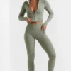 Colanți lungi Soft Active în culoarea verde bambus