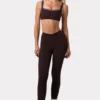 Colanți Soft Active cu drapaje, culoare Espresso Colanți Soft Active cu drapaje, culoare Espresso