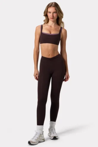 Colanți Soft Active cu drapaje, culoare Espresso