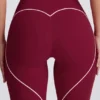 Colanți Soft Active cu talie medie, culoare burgund