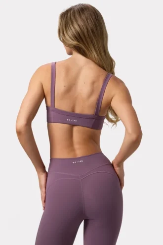 Sutien sport Soft Active cu detalii la cusături, culoare Dusk