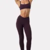 Colanți Soft Active cu volane în culoarea Plum