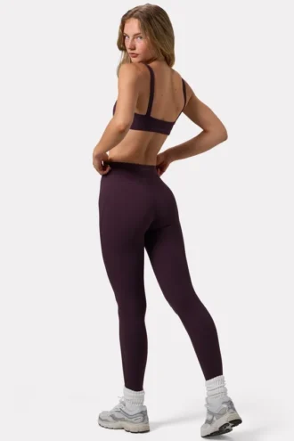 Colanți Soft Active cu volane în culoarea Plum