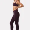 Colanți Soft Active cu volane în culoarea Plum
