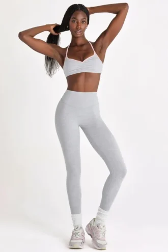 Colanți Soft Active în culoarea gri melanj