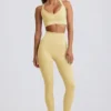 Colanți Super Sculpt fără cusături, cu talie înaltă, în culoarea galben unt Colanți Super Sculpt fără cusături, cu talie înaltă, în culoarea galben unt