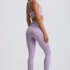 Colanți Super Sculpt fără cusături, cu talie înaltă, în culoarea liliac deschis Colanți Super Sculpt fără cusături, cu talie înaltă, în culoarea liliac deschis