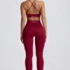 Colanți Super Sculpt fără cusături, în culoarea burgund Colanți Super Sculpt fără cusături, în culoarea burgund